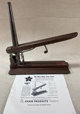 Vintage 1947 Chase Products RING SIZER STRETCHER Machine! Paperwork, Chicago USA