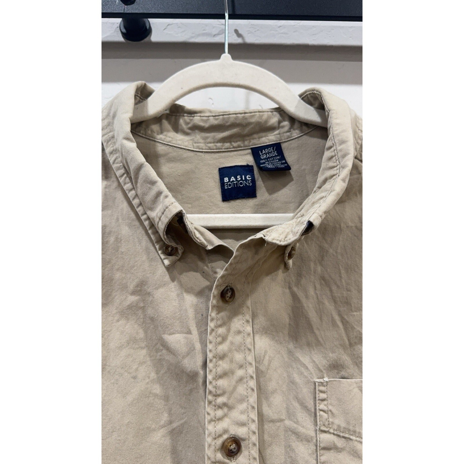 Long Sleeve Button Western Basic Editions Size La… - image 2