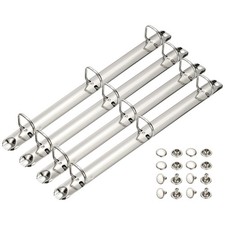 A4 3 Hole Ring Binder Mechanisms, 4 Set 0.79" D Ring Binder Planner, 20mm Silver