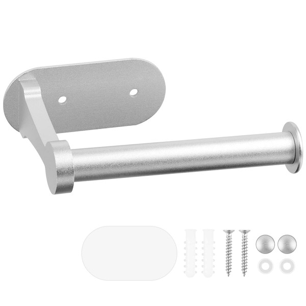 Toilettenpapierhalter Selbstklebend Bad KüChe Ohne Bohren Rollenhalter Silber-image