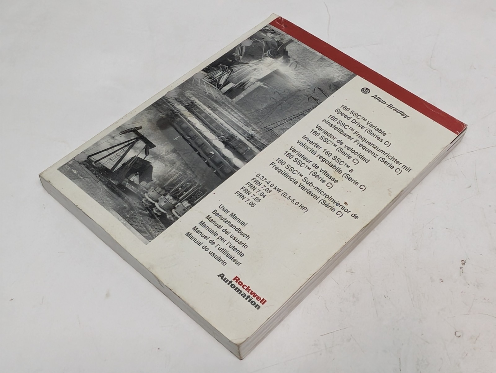 Allen-Bradley/Rockwell Automation User Manual for 160 SSC Variable Speed Drive
