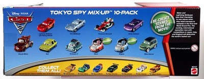 Disney Pixar Cars 2 Tokyo Spy Spy Mix-Up 10-Pack Toys R Us
