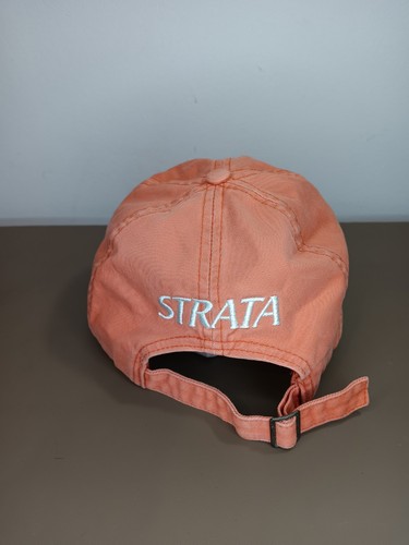 Strata Golf Hat Strap Back Cap Adjustable Orange Pre-Owned - Picture 5 of 14