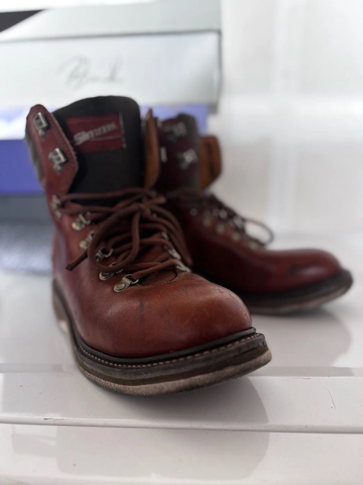 Simms Tributary Leather Felt Sole Wading Boots Brown Men's Size 12