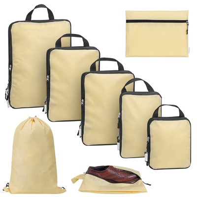 8er Set Packwürfel Packtaschen für Koffer - Platzsparende Packing Cubes