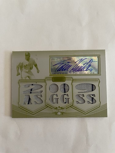2010 Triple Threads TORII HUNTER “White Whale” Relic Patch Auto Autograph 1/1!