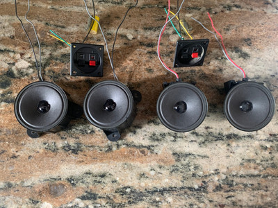4 Original Bose 4.2 Series II 3'' tweeters and two speaker jacks