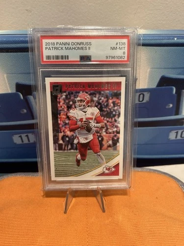 2018 Panini Donruss Patrick Mahomes II #138 PSA 8 NM-MT