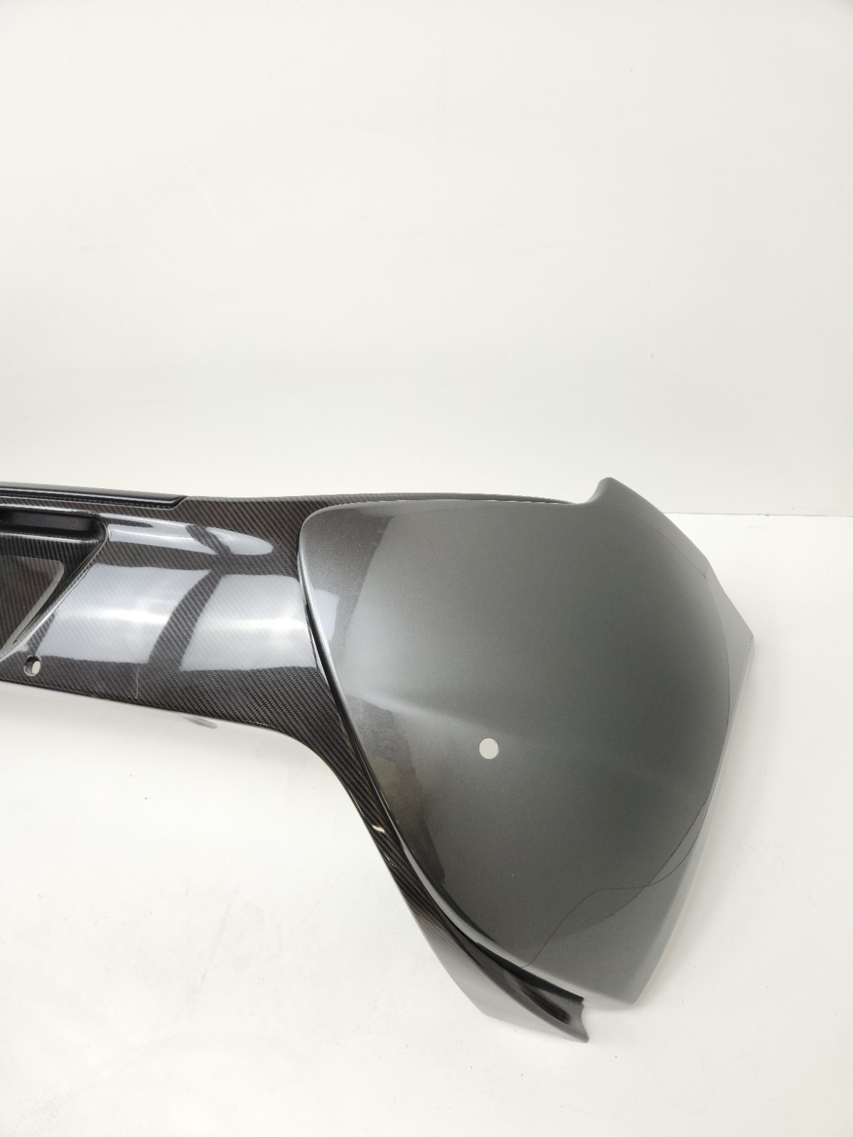 2015-2016 MCLAREN 650S SPIDER CARBON FIBER REAR BUMPER COVER PANEL ASSEMBLY GRAY