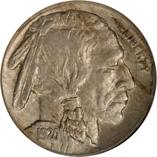 1920-D Buffalo Nickel ANACS AU50 Nice Strike