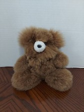 100 Alpaca Fur Teddy Bear Plush Brown Wuaman Kids Super Soft Made In Peru Lovey