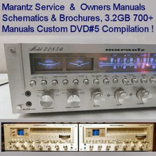 Marantz Service Manuals, Amplifier Receiver Tuner, Vintage, Computer DVD 5