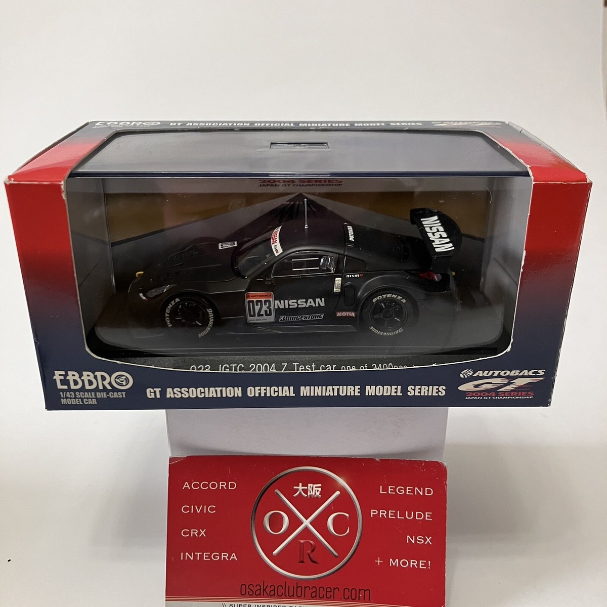 EBBRO JGTC Nissan Z Test Car Prototype 1:43 JDM Z33 350Z