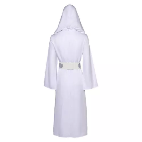 DE Damen Kleid Star Wars Prinzessin Leia Cosplay Kostüm Karneval Anzug Halloween - Bild 7 von 15