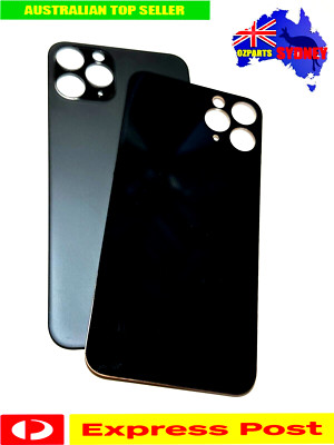 New Back Rear Cover Glass Replacement For iPhone 11 Pro, Space Gray BIG CAM HOLE