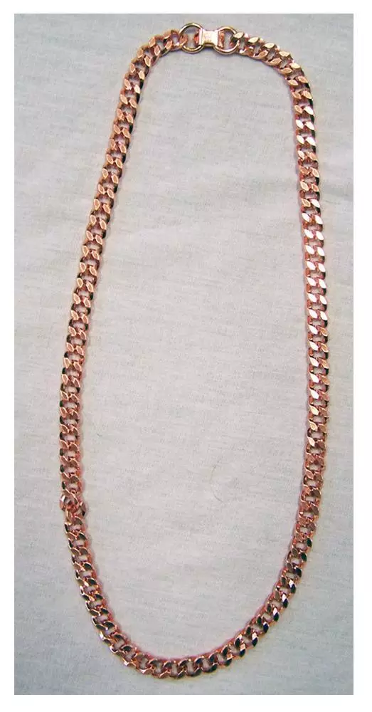 HEAVY CHAIN LINK PURE COPPER DELUXE MENS NECKLACE #576health pain relieve  new