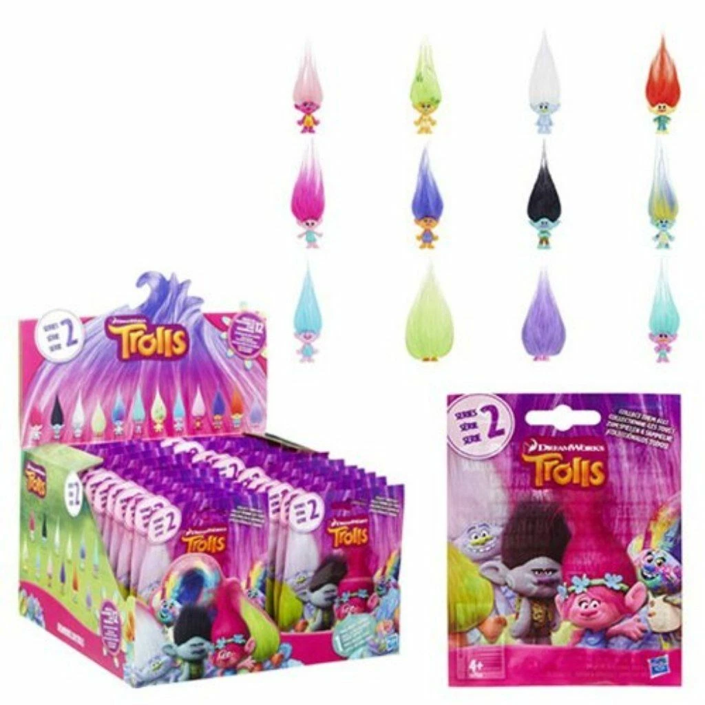 DreamWorks Trolls Small Troll Figure Blind Bag (Series 4) Case of 24 :  : Toys & Games