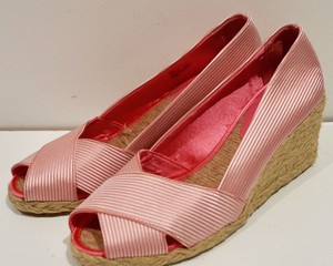 striped espadrilles wedge