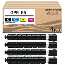 4 Pack GPR-55 Toner Cartridge Works for ImageRUNNER Advance C5535i C5540i C5550i