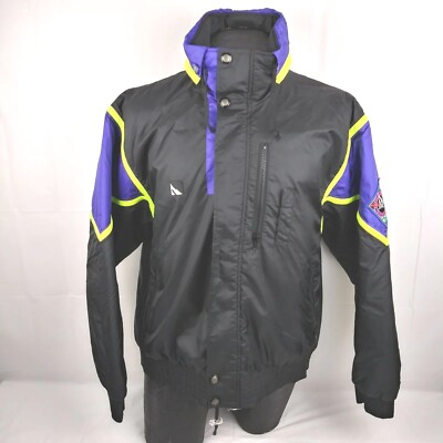 Vintage Serac Ski Jacket Coat Sz 42 Men Full Zip Multicolor Nylon TGF  Waterproof