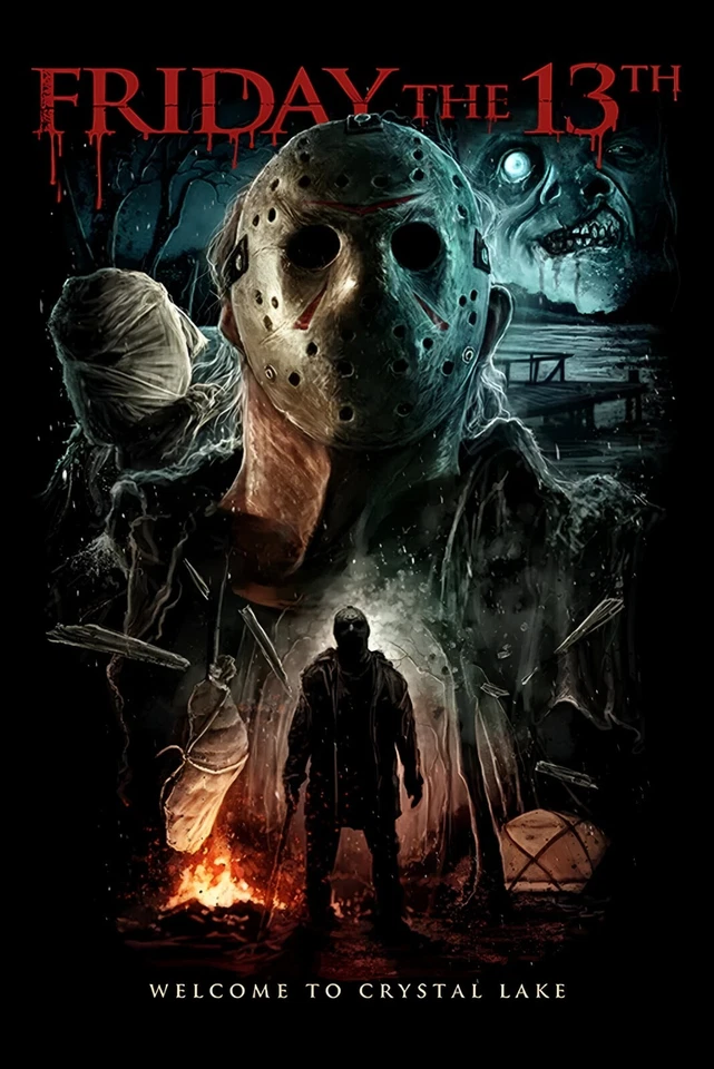 Friday the 13th 8x12 Metal Movie Poster Sign [D] Jason Voorhees Horror