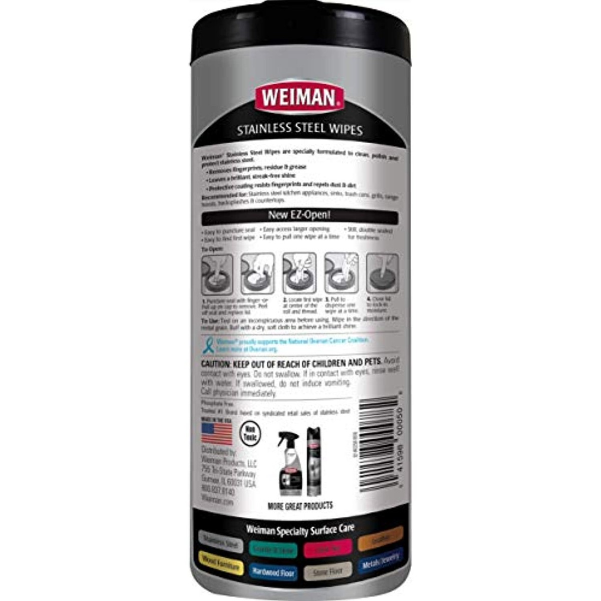 Weiman Products Stainless Steel Wipes 30 Count (Pack of 1) | eBay