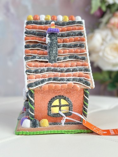 Kurt Adler LED light up Halloween Gingerbread Cookie Candy Haunted House 9.5” - Picture 7 of 11
