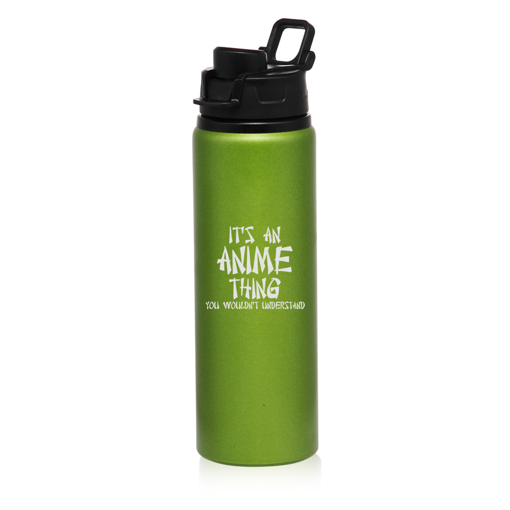 25oz Aluminum Sports Water Bottle Travel It's An Anime Thing