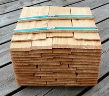 L&auml;rchenholzschindeln 25cm, Holzschindeln Gartenhaus Vordach Spielhaus Basteln