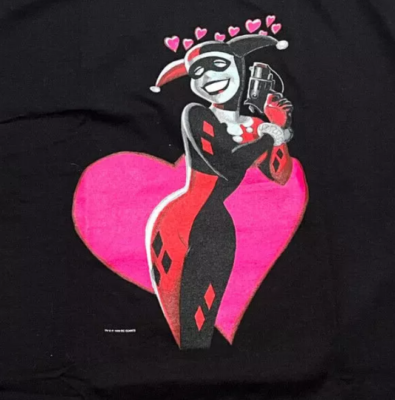 【Harley Quinnさま専用】グラスハートTシャツ 1999 Vintage Harley Quinn Mad Love DC Comics T Shirt Graphitti