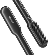 Ionic Hair Straightener Brush | Enhanced Ionic Straightening Comb with 5 Tempera