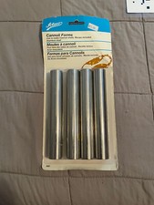 4 Ateco stainless steel cannoli tubes molds forms shells