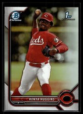 Kenya Huggins 2022 Bowman Draft Chrome Refractor Card #BDC-140