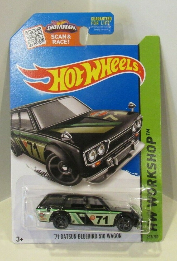 ホットウィール '71 ダッツン 510 ワゴン スムースグリル仕様 C/C Hot Wheels 71 DATSUN 510 WAGON smooth grill HW Car Culture