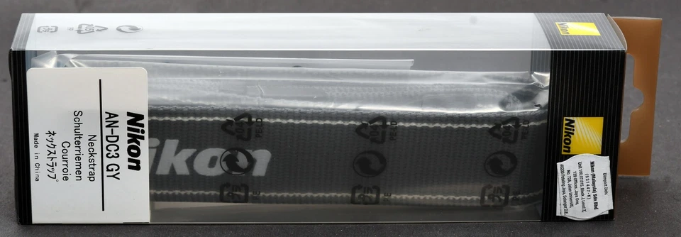 Correas de hombro originales para cámara Nikon AN-DC3 GY - ¡Como nuevas en caja! Foto 3 de 4