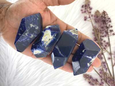 Sodalite freeform - sunset sodalite geometric carving - premium sodalite -