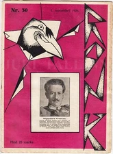CUBISM CONSTRUCTIVIST Photomontage Cover AREN "RONK" No.30 1926 Magazine ESTONIA