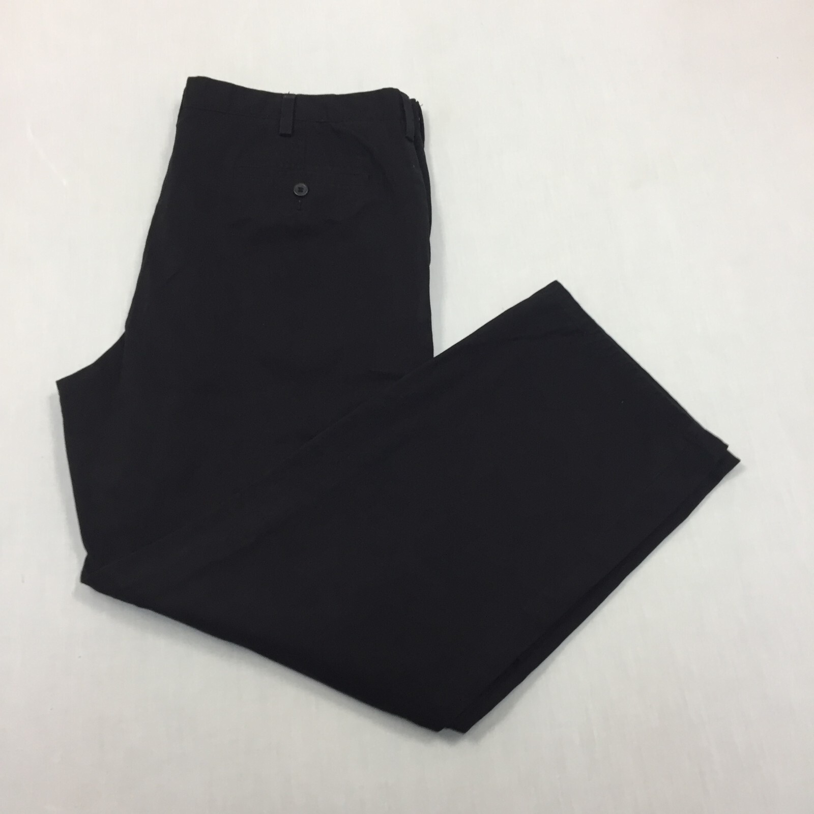 Dockers Chino Trousers Cotton Pants Straight Fit Mens Size 40W 30L Black