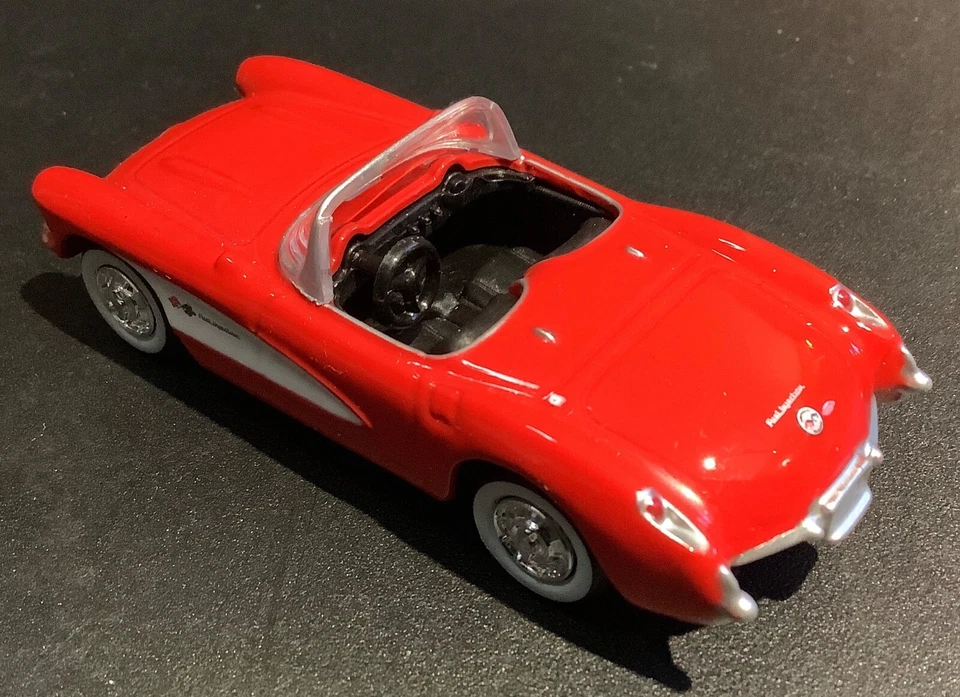 1957 Corvette 1/64 Scale Chevrolet C1 Vette Red & White High Speed Products MFG. - Image 4 of 4