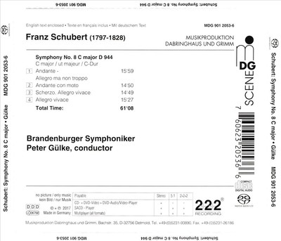 SYMPHONY 8 C MAJOR (THE G NEW CD