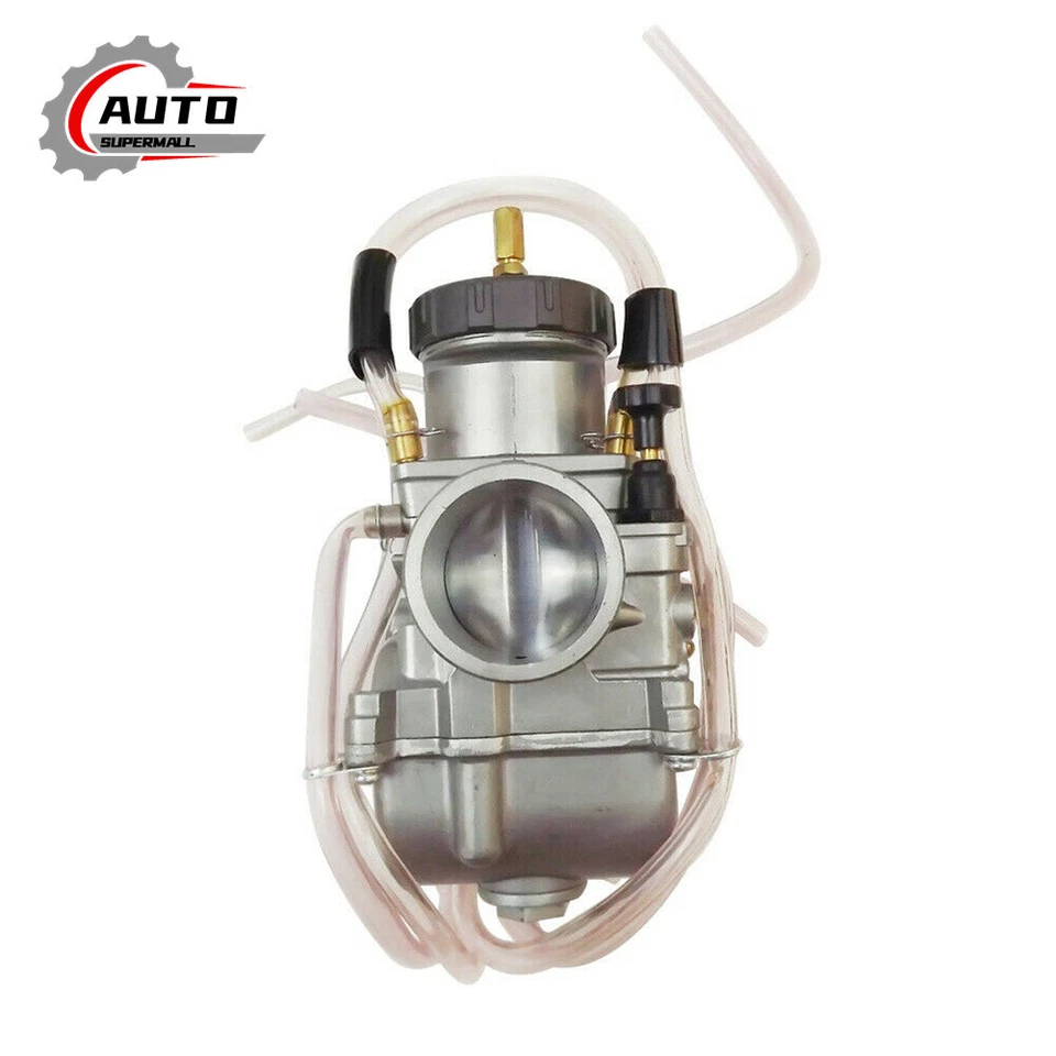 Carburetor w/ Throttle Cable PWK38mm For Honda CR250 Kawasaki KX125 Carb - Imagem 3 de 4