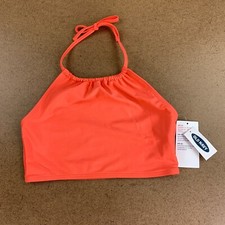 Old Navy Girls Youth Size Large Pink Halter UPF 40 Tankini Swimsuit Top NWT