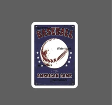 Baseball Sticker American Game Sports NEW