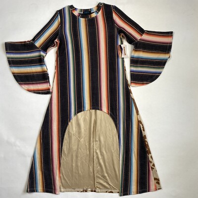 chinese dress ladies Floral Printed Smocked Fit & Flare Puff Sleeves Maxi Dress XL main image 0