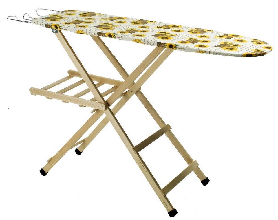 NEW MOTTINOX Tavolo Asse da Stiro in Legno di Faggio Naturale 118 x 34 cm