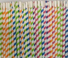 Super Strong Paper Spoon Straws 8mm x 200mmx10000PCS,QTY,Paper Spoon Straws NEW
