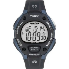 Timex T5H591, Men's Ironman 30-Lap Resin Watch, Alarm, Indiglo, Chronograph, NEW