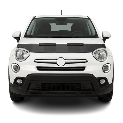 Car Bonnet Mask Hood Bra for Fiat 500X 2016-2023 Black Chequered 1 Pc