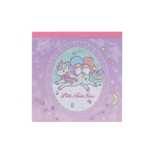 Sun-Star Stationery Sanrio Memo Pad Little Twin Stars Lavender