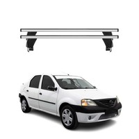 Menabo DachträGer GrundtäGer FüR Dacia Logan Mk1 2004-2012 50Kg Alu Silber 2 Tlg